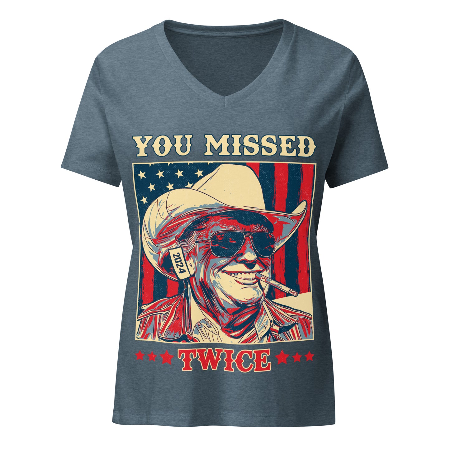 You Missed Twice Women’s V-Neck