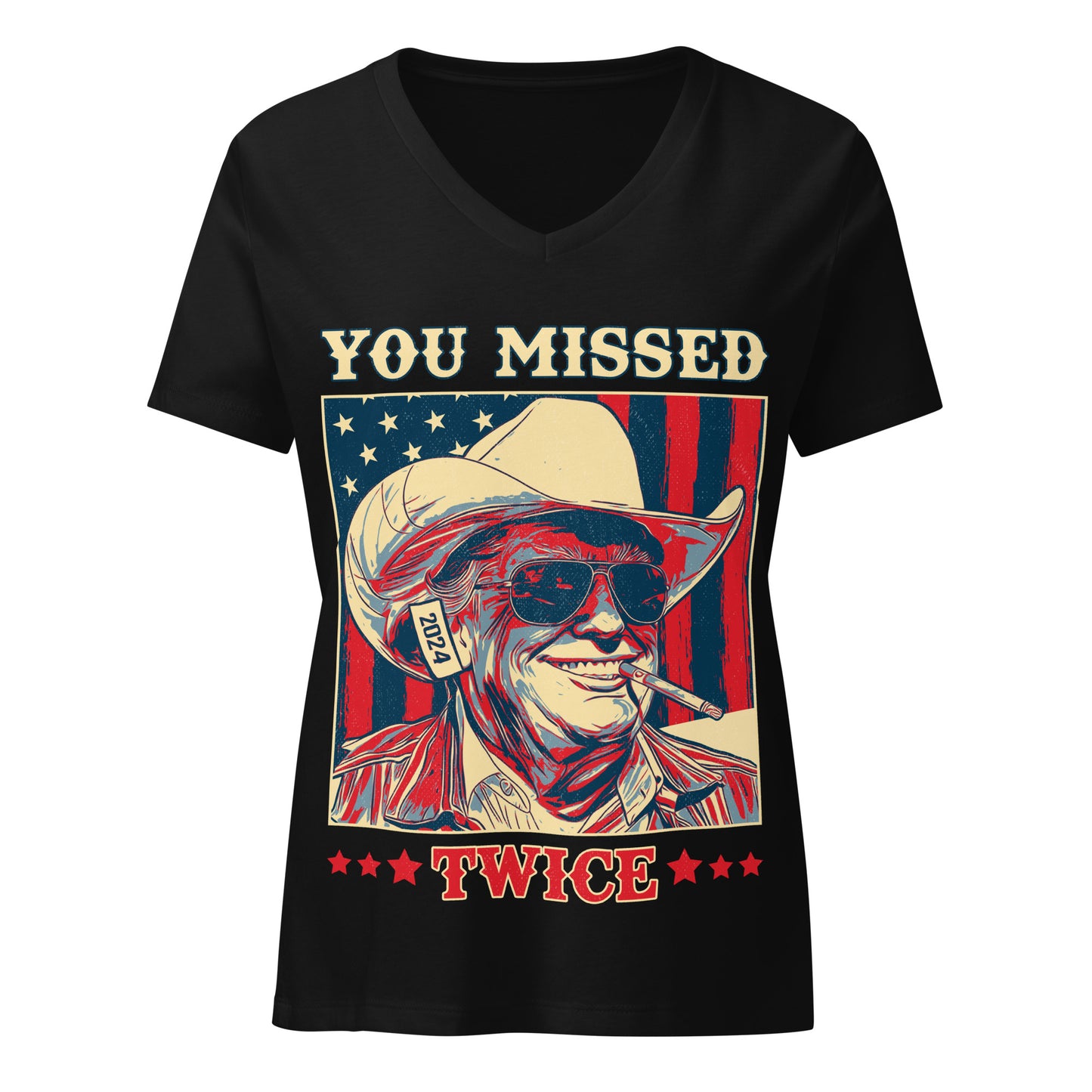 You Missed Twice Women’s V-Neck