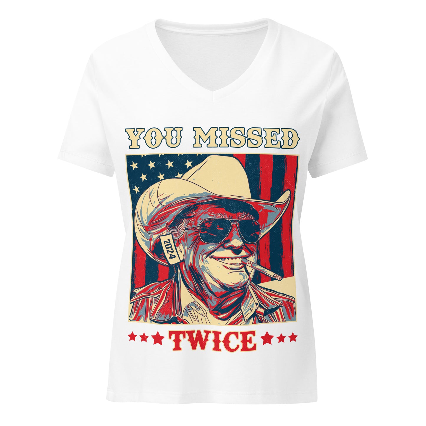 You Missed Twice Women’s V-Neck